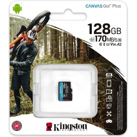 Kingston Technology Canvas Go! Plus cartão de memória 128 GB MicroSD Classe 10 UHS-I