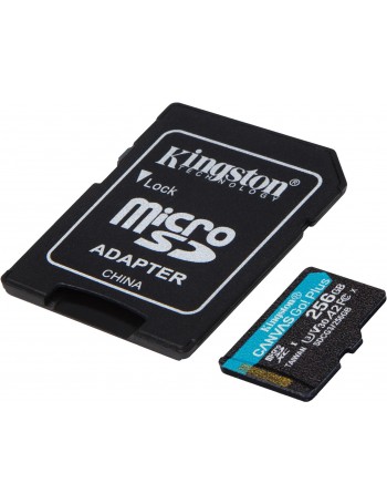 Kingston Technology Canvas Go! Plus cartão de memória 256 GB SD Classe 10 UHS-I