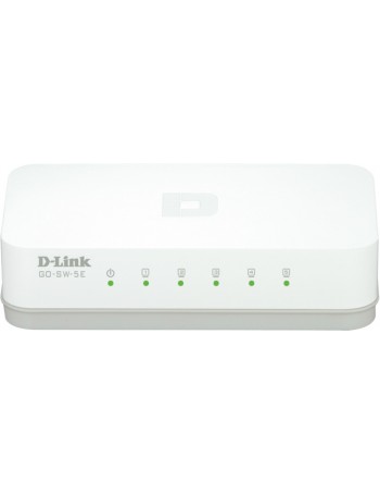 D-Link GO-SW-5E E comutador de rede Não-gerido Fast Ethernet (10 100) Branco
