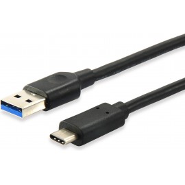 Equip 128345 cabo USB 0,5 m 3.2 Gen 1 (3.1 Gen 1) USB C USB A Preto