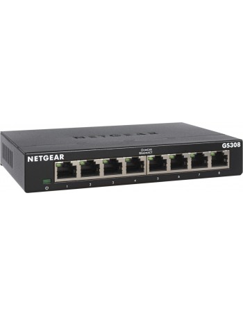 Netgear GS308-300PES comutador de rede Não-gerido L2 Gigabit Ethernet (10 100 1000) Preto