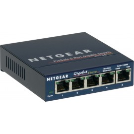 Netgear GS105 Não-gerido Gigabit Ethernet (10 100 1000) Azul