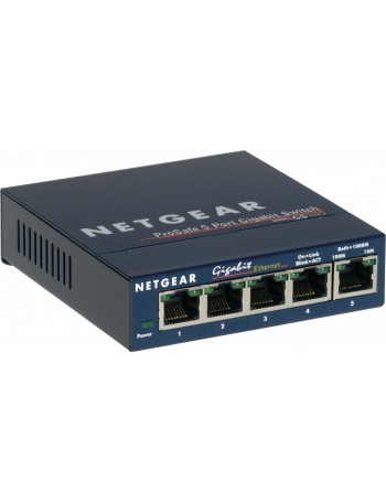 Netgear GS105 Não-gerido Gigabit Ethernet (10 100 1000) Azul