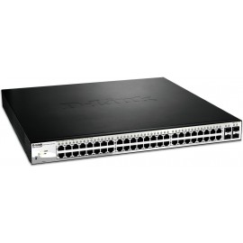D-Link DGS-1210-52MP comutador de rede Gerido L2 Gigabit Ethernet (10 100 1000) Preto 1U Apoio Power over Ethernet (PoE)