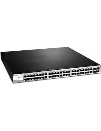 D-Link DGS-1210-52MP comutador de rede Gerido L2 Gigabit Ethernet (10 100 1000) Preto 1U Apoio Power over Ethernet (PoE)
