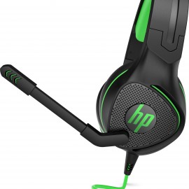 HP Pavilion Gaming 400 headset Conjunto de auscultadores e microfone acoplado Fita de cabeça Preto, Verde