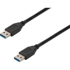Ewent EW-100112-030-N-P cabo USB 3 m 3.2 Gen 1 (3.1 Gen 1) USB A Preto