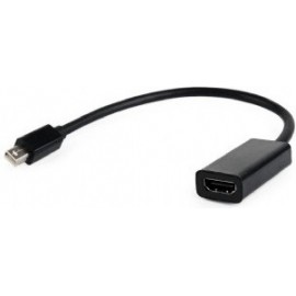 Gembird A-MDPM-HDMIF-02 cabo de interface adaptador de género Mini Displayport HDMI Preto