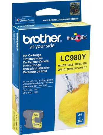 Brother LC-980Y tinteiro Original Amarelo 1 peça(s)