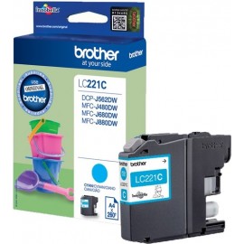 Brother LC-221C tinteiro Original Ciano 1 peça(s)