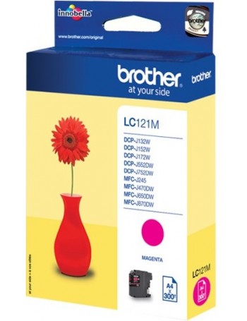 Brother LC-121M tinteiro Original Magenta 1 peça(s)