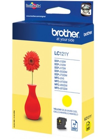 Brother LC-121Y tinteiro Original Amarelo 1 peça(s)