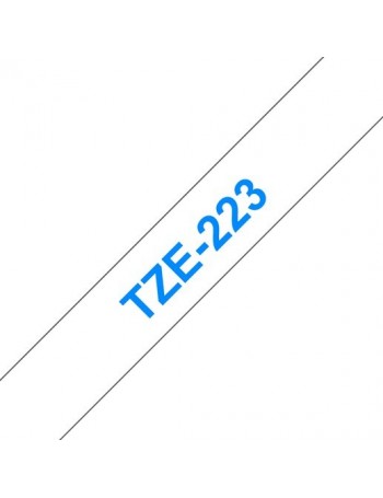 Brother TZe-223 etiquetadora Azul sobre branco