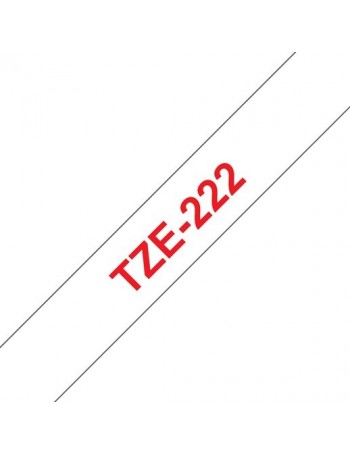 Brother TZe-222 etiquetadora Vermelho sobre branco