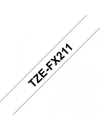 Brother TZe-FX211 etiquetadora Preto sobre branco