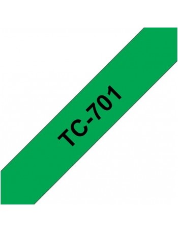 Brother TC-701 etiquetadora Preto sobre verde
