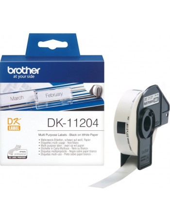 Brother DK-11204 etiquetadora Preto sobre branco