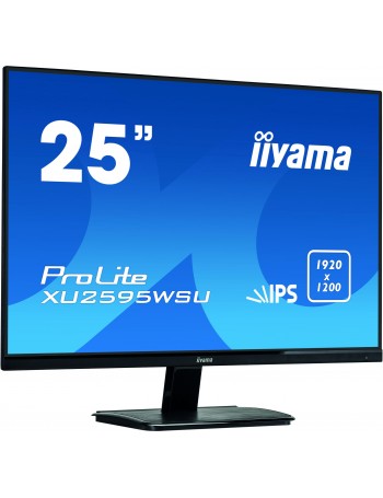 iiyama ProLite XU2595WSU-B1 monitor de ecrã 63,4 cm (24.9") 1920 x 1200 pixels WUXGA LED Preto
