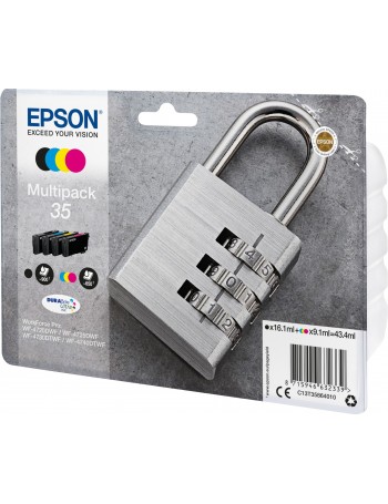 Epson Padlock C13T35864010 tinteiro Original Preto, Ciano, Magenta, Amarelo Embalagem múltipla 1 peça(s)