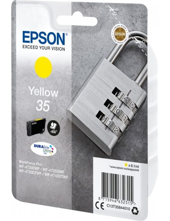 Epson Padlock C13T35844010 tinteiro Original Amarelo 1 peça(s)