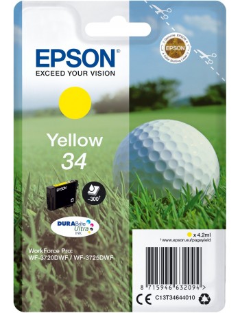 Epson Golf ball C13T34644010 tinteiro Original Amarelo 1 peça(s)