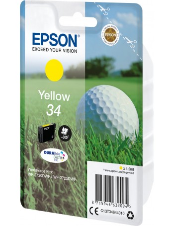 Epson Golf ball C13T34644010 tinteiro Original Amarelo 1 peça(s)