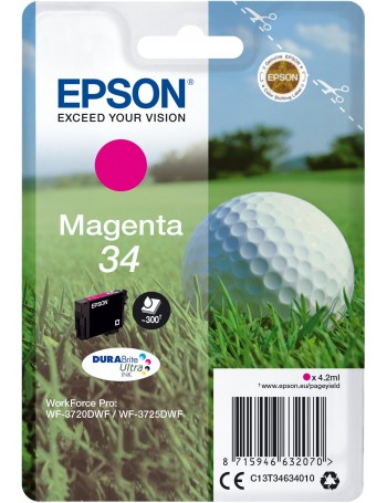 Epson Golf ball C13T34634010 tinteiro Original Magenta 1 peça(s)