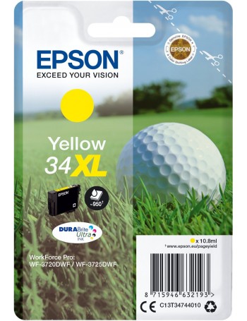 Epson Golf ball C13T34744010 tinteiro Original Amarelo 1 peça(s)
