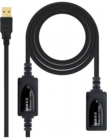 Nanocable 10.01.0212 cabo USB 10 m 2.0 USB A Preto