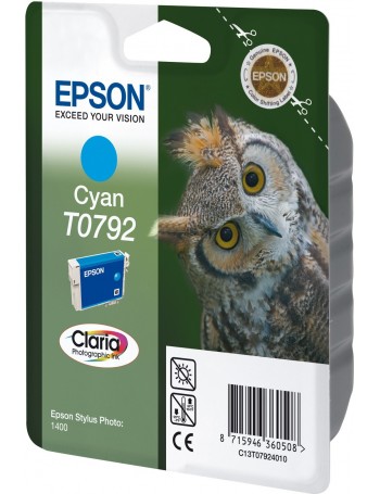 Epson Owl Tinteiro Cyan T0792 Tinta Claria Photographic