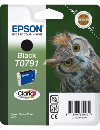 Epson Owl Tinteiro Preto T0791 Tinta Claria Photographic