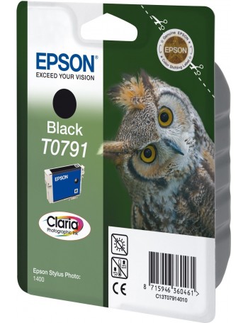 Epson Owl Tinteiro Preto T0791 Tinta Claria Photographic