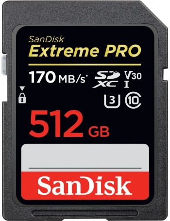 Sandisk Exrteme PRO 512 GB cartão de memória SDXC Classe 10 UHS-I