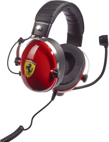 Thrustmaster New! T.Racing Scuderia Ferrari Edition Conjunto de auscultadores e microfone acoplado Fita de cabeça Preto,