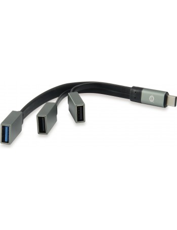 Conceptronic HUBBIES01G USB 3.2 Gen 2 (3.1 Gen 2) Type-C 5000 Mbit s Cinzento