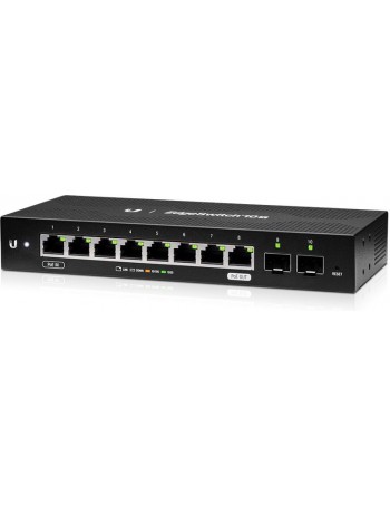 Ubiquiti Networks EdgeSwitch 10X Gerido L2 Gigabit Ethernet (10 100 1000) Preto Apoio Power over Ethernet (PoE)