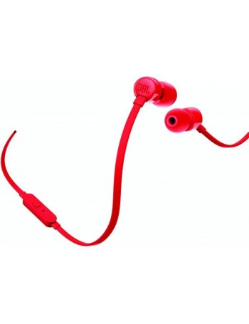 JBL T110 Conjunto de auscultadores e microfone acoplado Intra-auditivo Vermelho