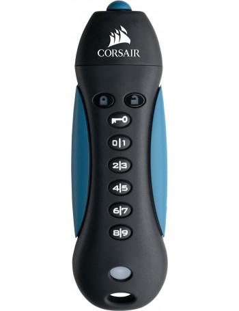 Corsair Padlock 3 64GB unidade de memória USB USB Type-A 3.2 Gen 1 (3.1 Gen 1) Preto, Azul