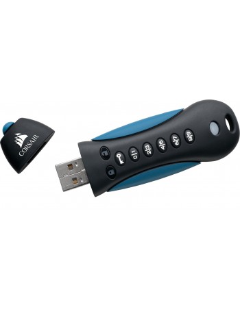 Corsair Padlock 3 64GB unidade de memória USB USB Type-A 3.2 Gen 1 (3.1 Gen 1) Preto, Azul