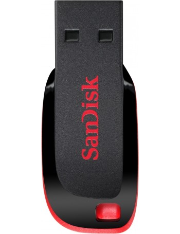 Sandisk Cruzer Blade unidade de memória USB 128 GB USB Type-A 2.0 Preto, Vermelho