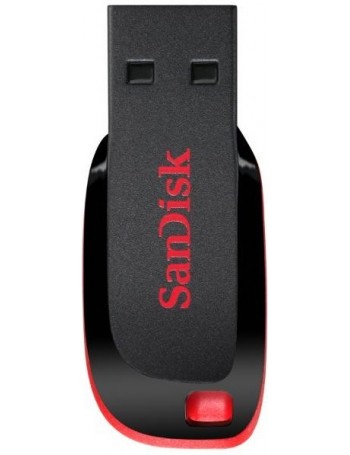 Sandisk Cruzer Blade unidade de memória USB 128 GB USB Type-A 2.0 Preto, Vermelho