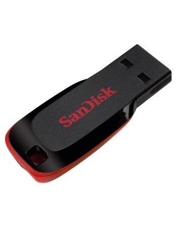 Sandisk Cruzer Blade unidade de memória USB 64 GB USB Type-A 2.0 Preto, Vermelho