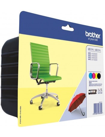 Brother LC-229XLVALBP tinteiro Original Preto, Ciano, magenta, Amarelo 1 unidade(s)