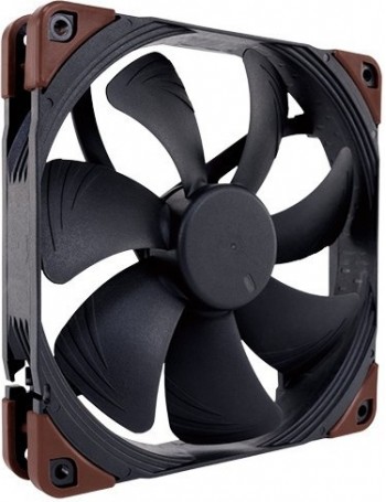 Noctua NF-A14 industrialPPC 2000 PWM Pasta de computador Ventoinha 14 cm Preto, Castanho