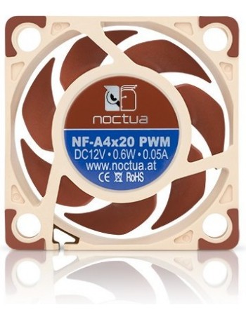 Noctua NF-A4x20 PWM Pasta de computador Ventoinha 4 cm Bege, Castanho