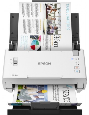 Epson WorkForce DS-410 600 x 600 DPI Scanner com alimentação por folhas Preto, Branco A4