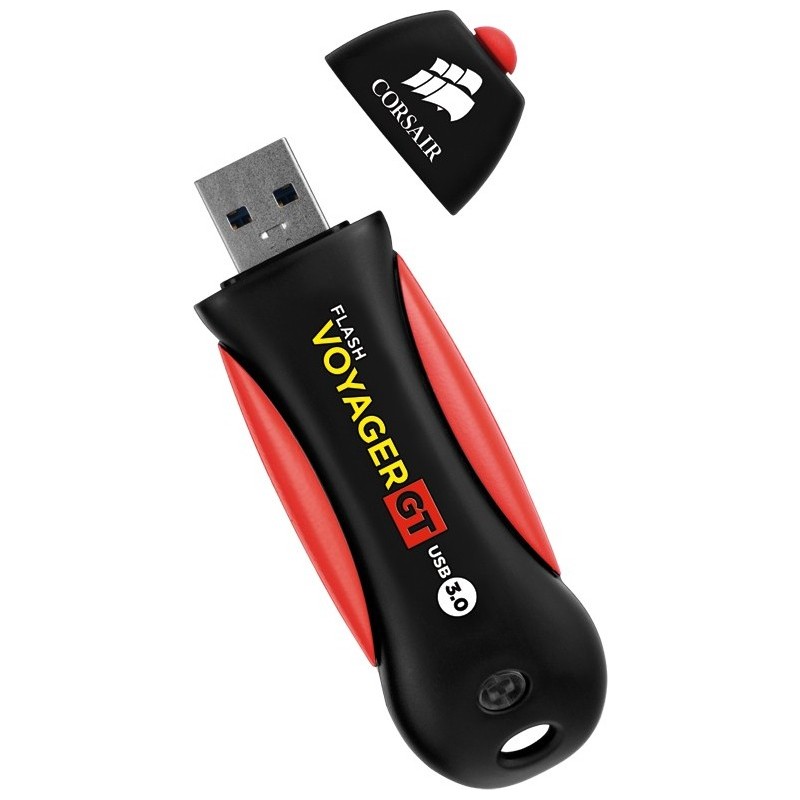 Corsair Voyager GT unidade de memória USB 256 GB USB Type-A 3.2 Gen 1 (3.1 Gen 1) Preto, Vermelho