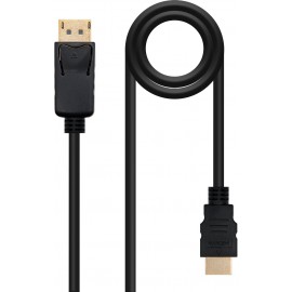 Nanocable 10.15.4305 adaptador de cabo de vídeo 5 m DisplayPort HDMI Type A (Standard) Preto