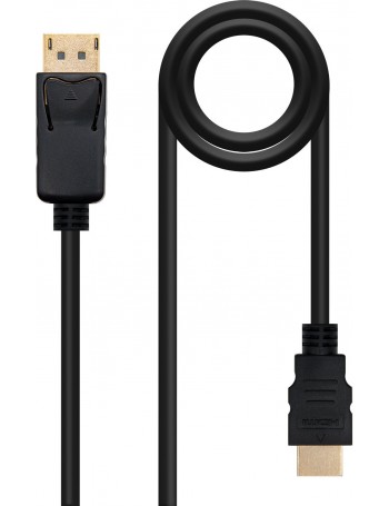 Nanocable 10.15.4305 adaptador de cabo de vídeo 5 m DisplayPort HDMI Type A (Standard) Preto