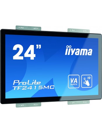 iiyama ProLite TF2415MC-B2 ecrã tátil 60,5 cm (23.8") 1920 x 1080 pixels Preto Multitoque Multi-usos